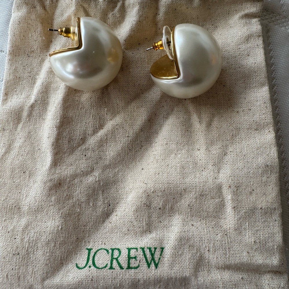 J. Crew Pearl Statement Earrings